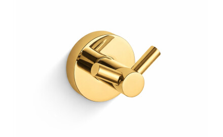 CLASSIC – Doppelhaken für Handtücher / goldglänzend