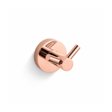 CLASSIC – Doppelter Handtuchhaken / roségoldfarben glänzend #1