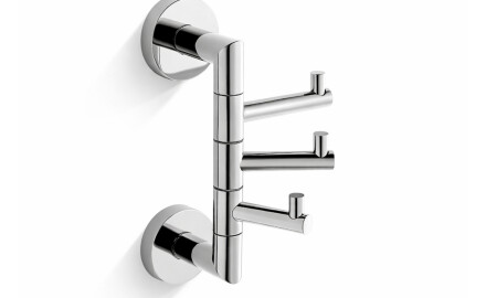 CLASSIC – Handtuchhaken / dreifach schwenkbar / Chrom