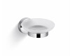 CLASSIC – Seifenschale / Chrom, mattes Glas