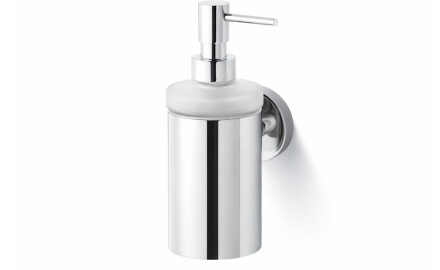 CLASSIC – Spender für Flüssigseife / Metallgehäuse, mattes Glas / Chrom