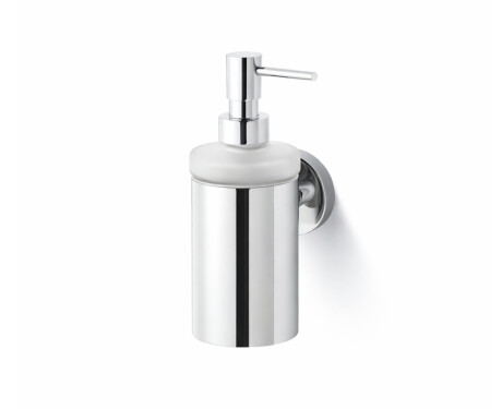 CLASSIC – Spender für Flüssigseife / Metallgehäuse, mattes Glas / Chrom