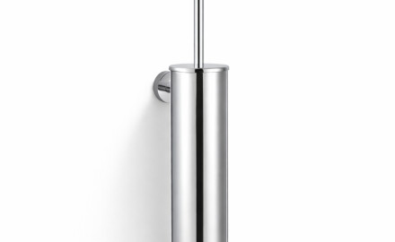 CLASSIC – Hohe hängende Toilettenbürste / Metallbehälter, Einsatz aus Kunststoff / Chrom