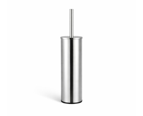 CLASSIC – Hohe, freistehende Toilettenbürste / Metallbehälter, Einsatz aus Kunststoff / Chrom