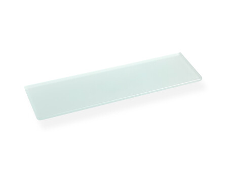 CLASSIC – Regal 50 für unter den Spiegel, ohne Griffe / mattes Glas