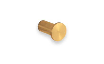 Einzelner Handtuchhaken / goldfarben, gebürstet