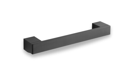Gerader Badgriff, 28 cm / mattschwarz