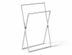 Doppelter Handtuchhalter / klappbar / verchromt