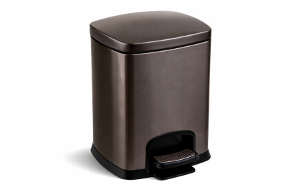 PREMIUM-Treteimer, rechteckig, 5 l, Soft-Close / Graphit-Metallic