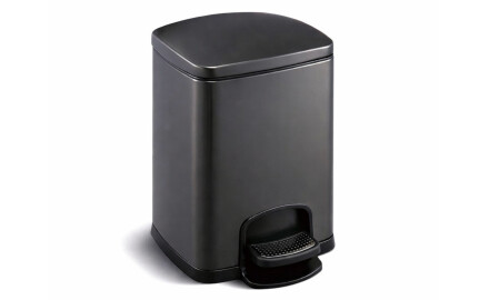 PREMIUM-Treteimer, rechteckig, 5 l, Soft-Close / mattschwarz