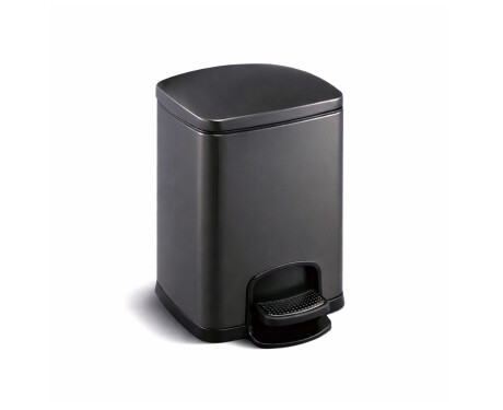 PREMIUM-Treteimer, rechteckig, 5 l, Soft-Close / mattschwarz