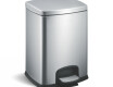 PREMIUM-Treteimer, rechteckig, 12 l, Soft-Close / Edelstahl satiniert