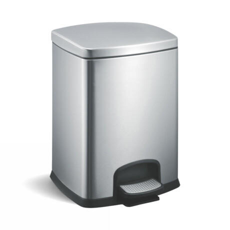 PREMIUM-Treteimer, rechteckig, 12 l, Soft-Close / Edelstahl satiniert #1