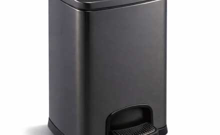 PREMIUM-Treteimer, rechteckig, 20 l, Soft-Close / mattschwarz
