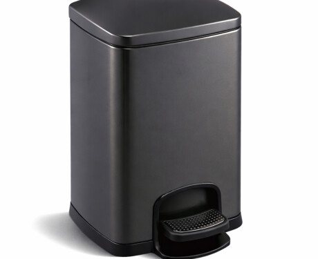 PREMIUM-Treteimer, rechteckig, 20 l, Soft-Close / mattschwarz