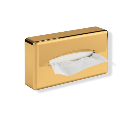 Taschentuchspender / ABS, goldglänzend