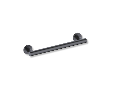 Stützhandlauf für Menschen mit Behinderungen, Ø 32, gerade, PREMIUM – 40 cm / Edelstahl, mattschwarz