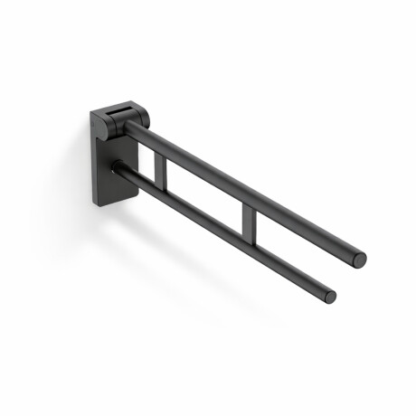 Stützhandlauf für Menschen mit Behinderungen, Ø 32, schwenkbar, PREMIUM – 80 cm / Edelstahl, mattschwarz #1