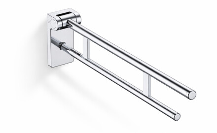 Stützhandlauf für Menschen mit Behinderungen, Ø 32, schwenkbar, PREMIUM – 80 cm / polierter Edelstahl