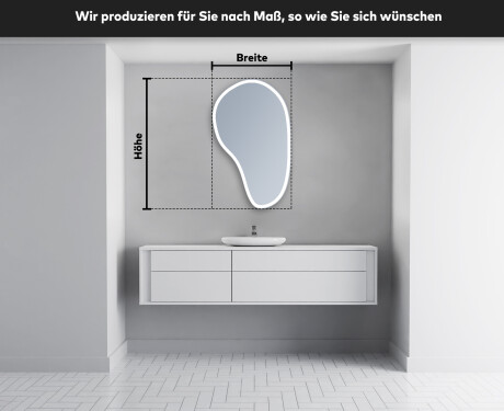Wandspiegel Beleuchtet unregelmäßige Form S222 #4