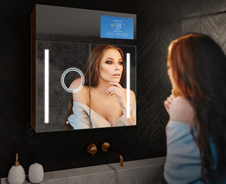 Smart Spiegelschrank mit LED Beleuchtung - L02 Sarah 66,5 x 72cm #10