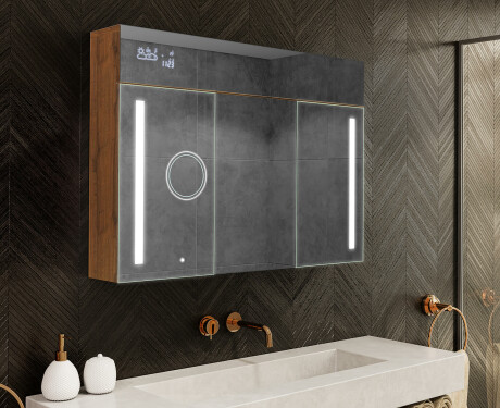 Spiegelschrank mit LED Beleuchtung - L02 Emily 100 x 72cm