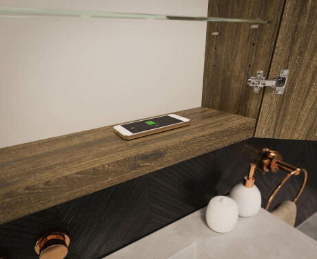 Spiegelschrank mit LED Beleuchtung - L06 Emily 100 x 72cm #12