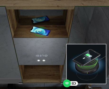 Spiegelschrank mit LED Beleuchtung Lisa 100 x 70cm #9