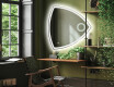 Unregelmäßiger asymmetrischer Spiegel mit LED Beleuchtung T222 #3