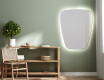 Unregelmäßiger asymmetrischer Spiegel mit LED Beleuchtung Z221 #2