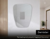 Unregelmäßiger asymmetrischer Spiegel mit LED Beleuchtung Z221 #8