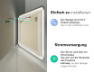 Abgerundeter Badspiegel mit LED Beleuchtung L143 #10