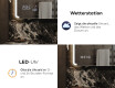 Abgerundeter Badspiegel mit LED Beleuchtung L144 #7